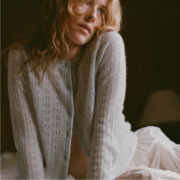 Doen Sweaters - Doen Light Blue Women's Cardigan